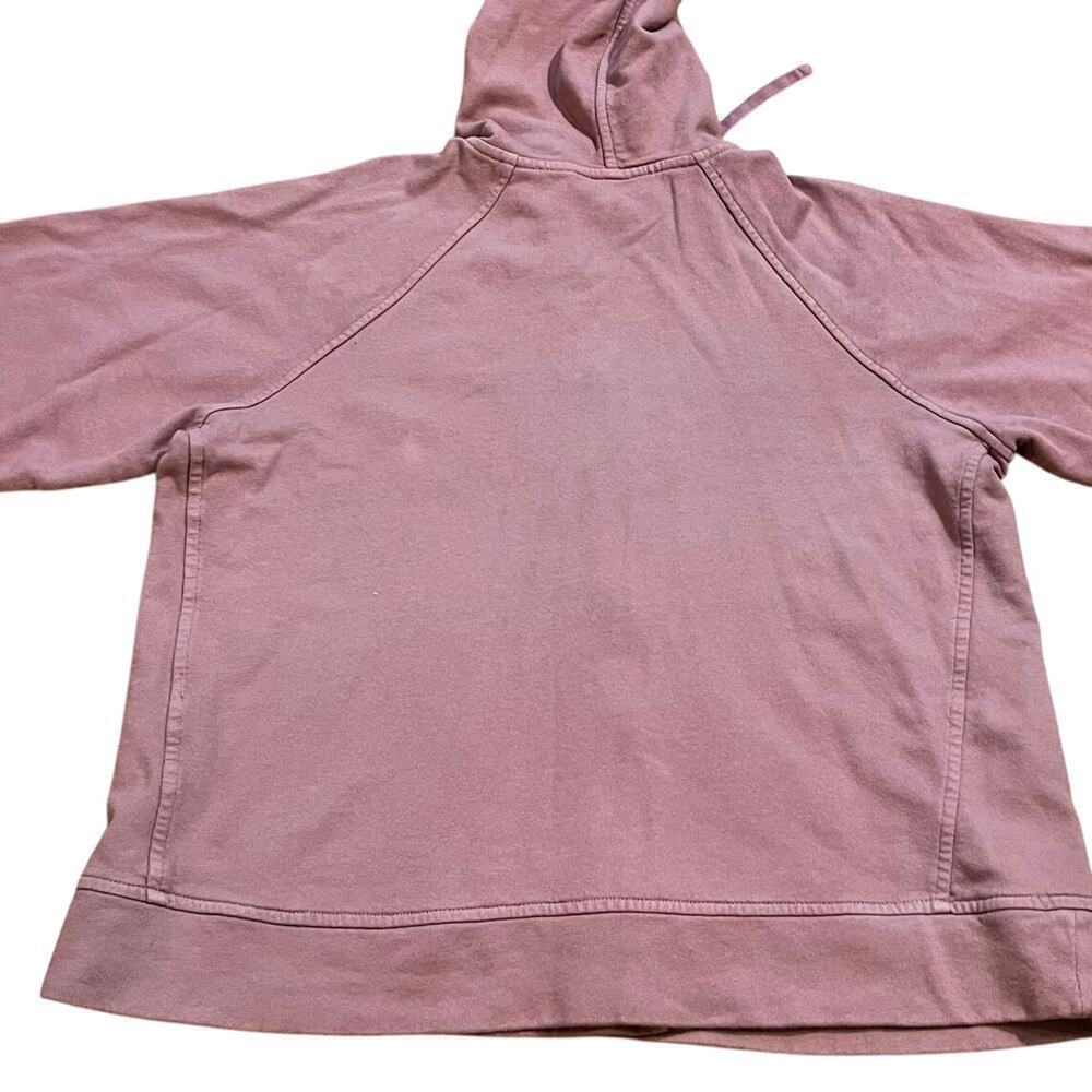 J Jill Pure Jill Organic Cotton Hooded Lounge Top Jacket Size XS Mauve Oversized - Picture 4 of 5